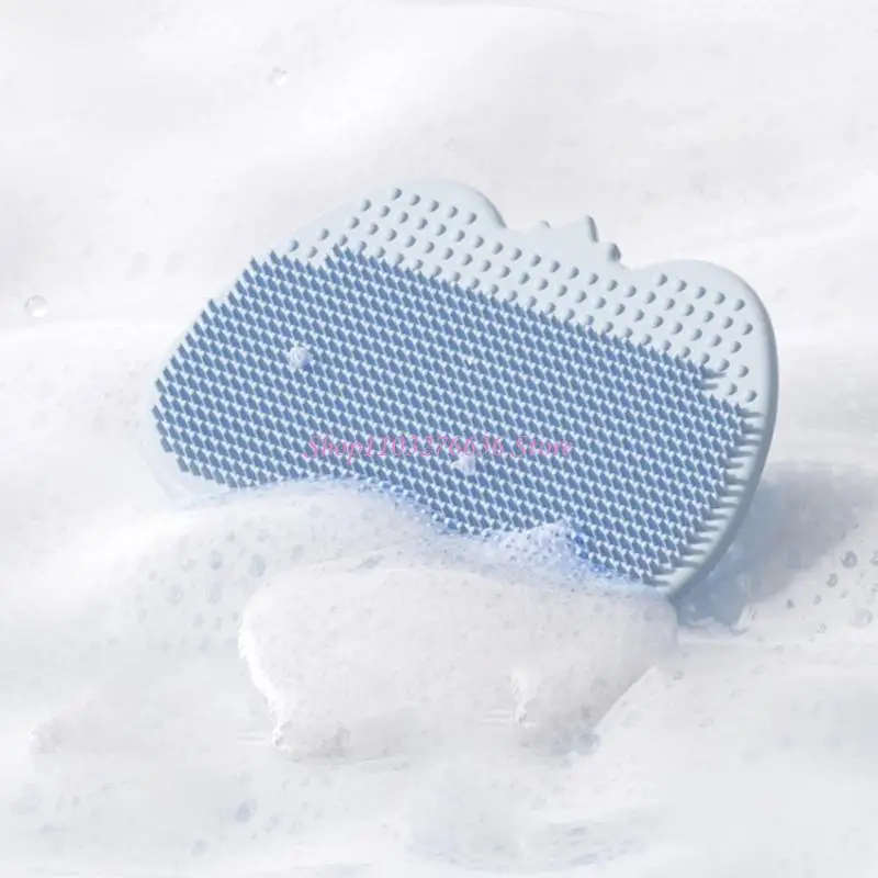 R6FD Silicone Baby Hair Brush for Sensitive Skin and Massaging Hairbrush Gift for Baby and Toddler