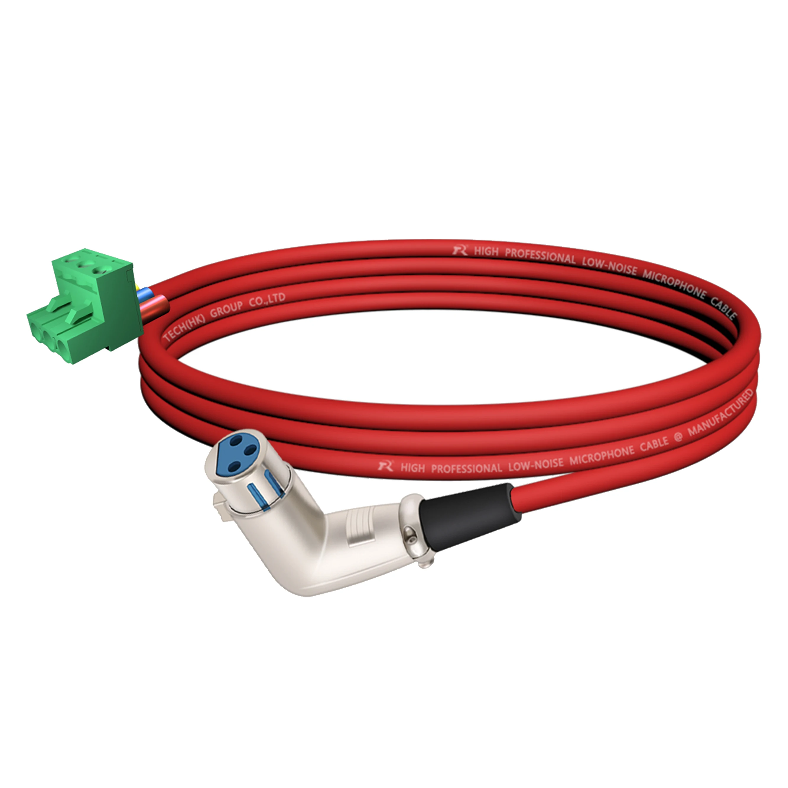 PHX zu XLR Kabel, PHX3M/2EDG-5.08 3-poliger Steckbarer Schraubklemmenblock zu XLR M/F Winkeladapterkabel, L-förmiger XLR-Steckverbinder – Detail 8