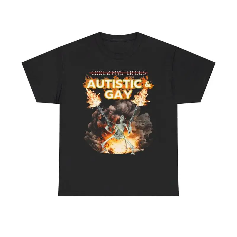 

Autistic and Gay Skeleton Explosion Shirt, Skeleton Autism Meme Shirt, Hard Inappropriate Tee autism shirt