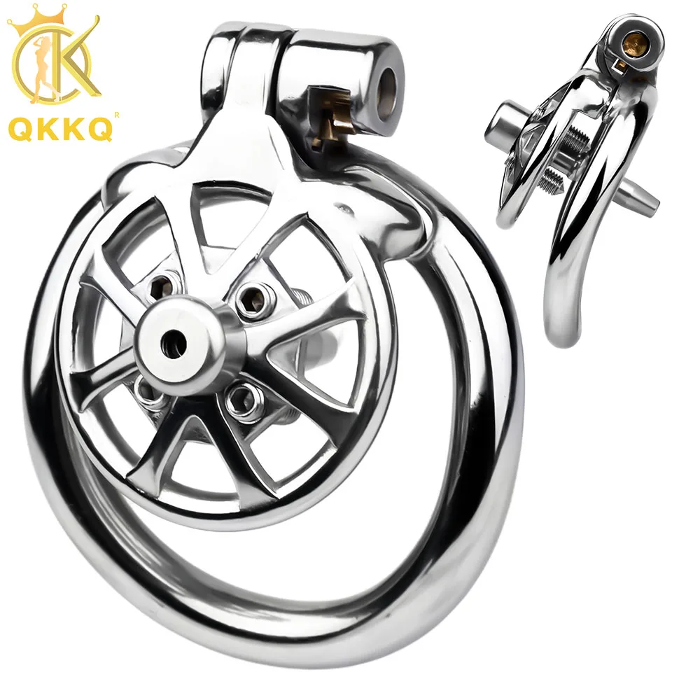 QKKQ Spiked Chastity Cages Male Dick Pleasure BDSM Sex Toys Urethral Sounding Penis Cage Adult Toy For Men 18+ Erotic Products