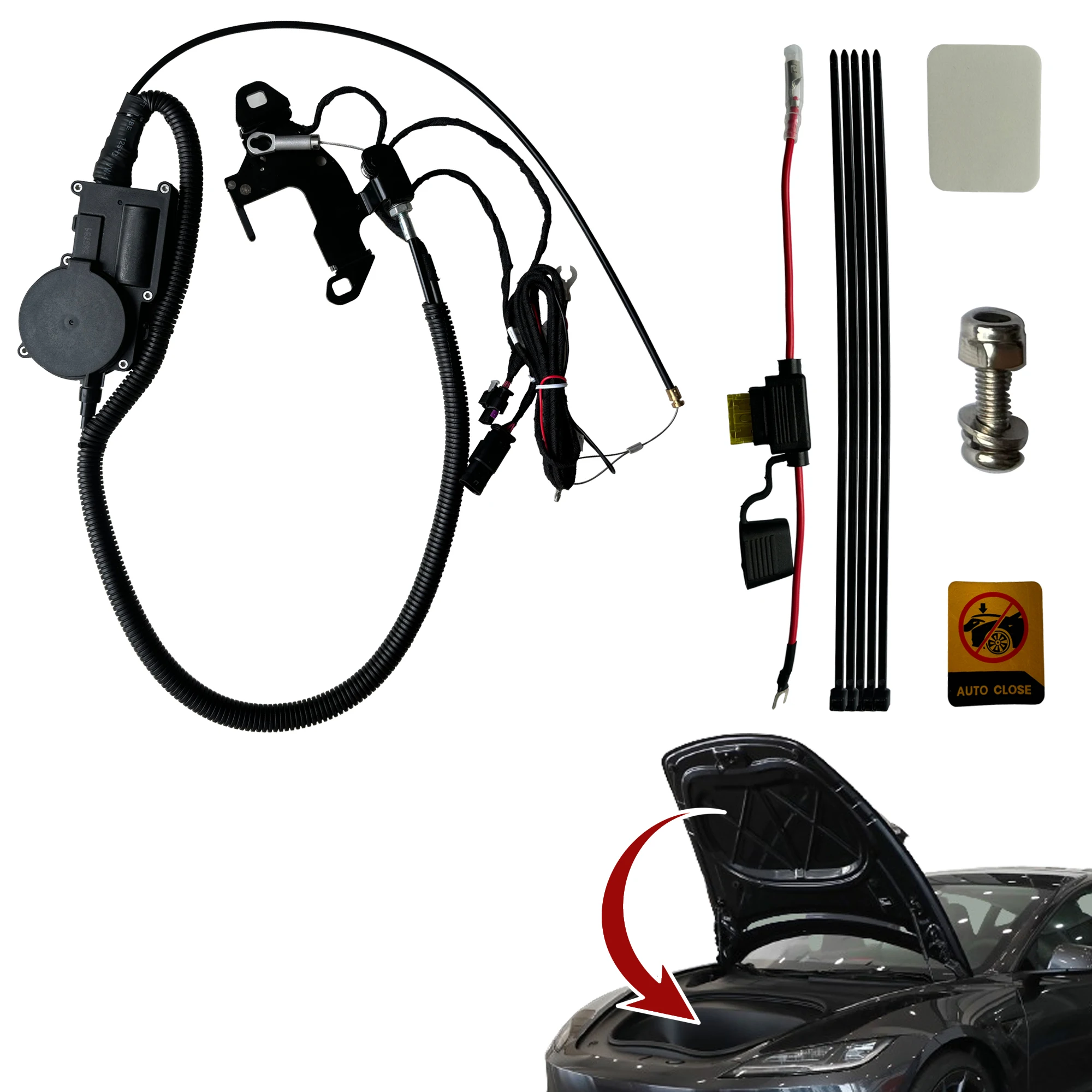 

Power Frunk Soft Closing Lock for Tesla Model 3 2023/2024 Automatic Closing of The Front Trunk Frunk Locking System Lock Closer