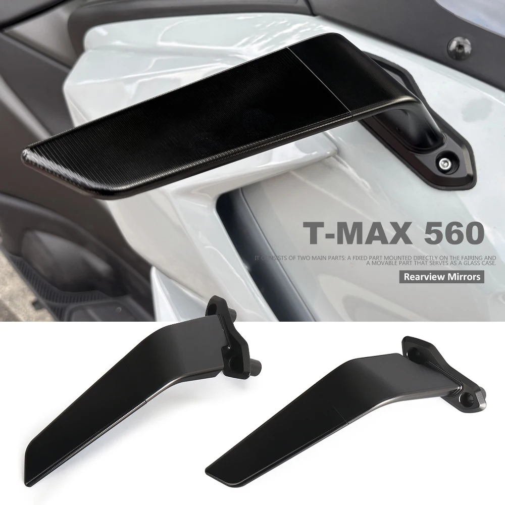 

Алюминиевое боковое зеркало заднего вида T-Max 560, зеркала заднего вида для Yamaha T-MAX 560 Tech Max TMAX 560, новое аэродинамическое крыло мотоцикла