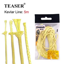 TEASER 70-300LB Braided Kevlar Fishing Line String Strong Hollow Core Assist Line For Boat Binding Jigging Hook Accessories