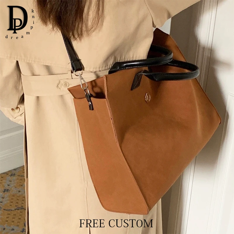 Business Woman Crossbody Bag Custom Initials Large Capacity Tote Bag Office Work Daily Laptop Bag Luxury PU Leather Shoulder Bag