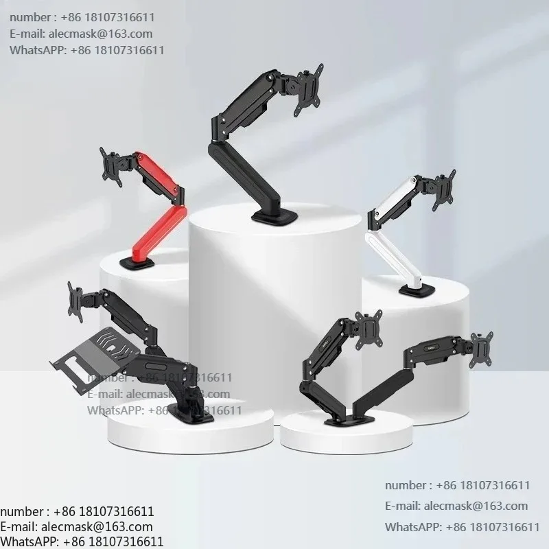 

17-32 inch monitor mounted gas spring monitor desktop bracket arm rotates 360 degrees load 2-9 kg