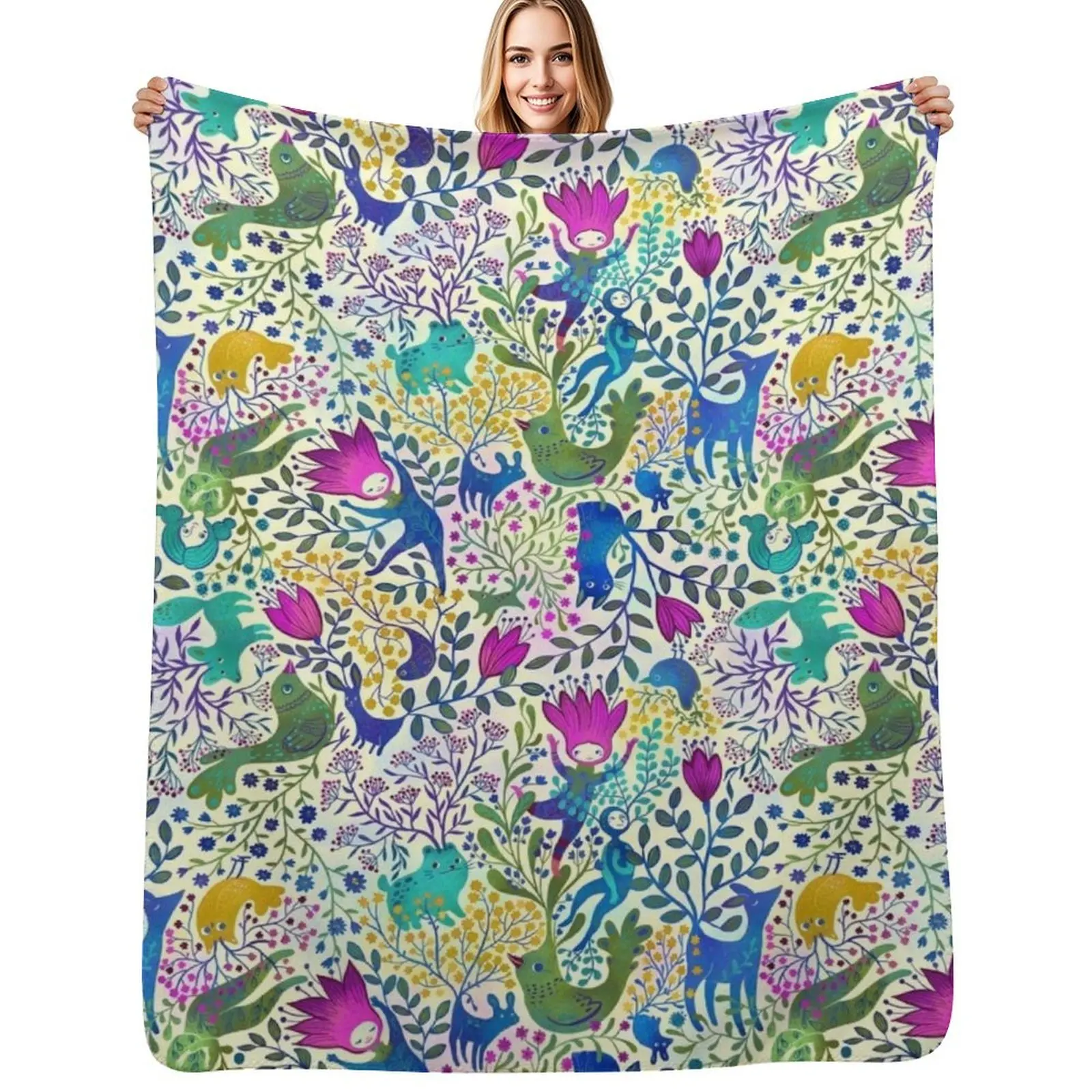 Jewel tone design Throw Blanket For Sofa Thin Personalized Gift Luxury Thicken decorative Soft Beds heavy to sleep Blankets