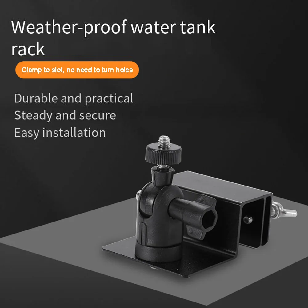 1 Pcs Roof Gutter Special Bracket Solar Panel Bracket Weatherproof Gutter Mount Bracket With Screw For Security Cameras