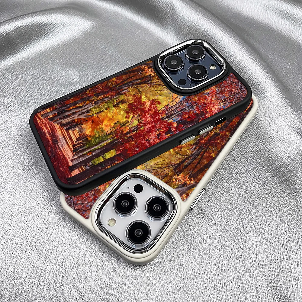 

Autumn tree pattern case, suitable for iPhone16Pro Max/ iPhone16Pro/ iPhone16/ iPhone16 Plus to iPhone11 12 13 14 15 series