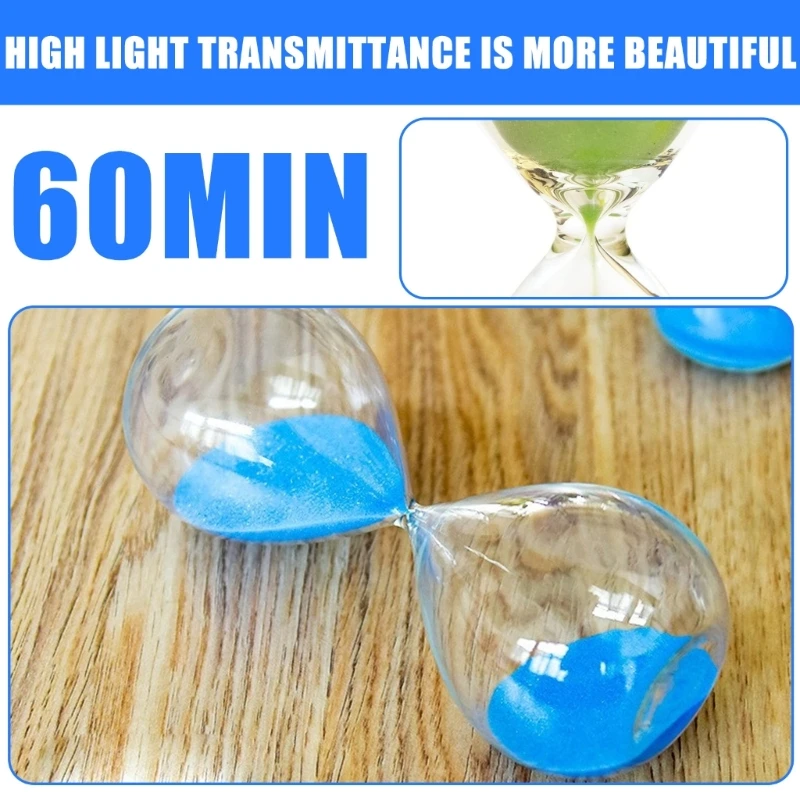 1 Hour Hourglass Timers 60 Minutes Sand Timers for Effective Time Management Home or Office D2RD