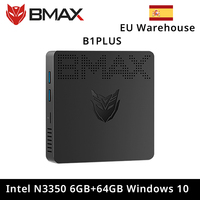 BMAX B1 plus Mini PC Intel Apollo Lake Processor N3350 Windows 10 4K 6GB 64GB BT4.0 1000M AC Wifi Mini Computer