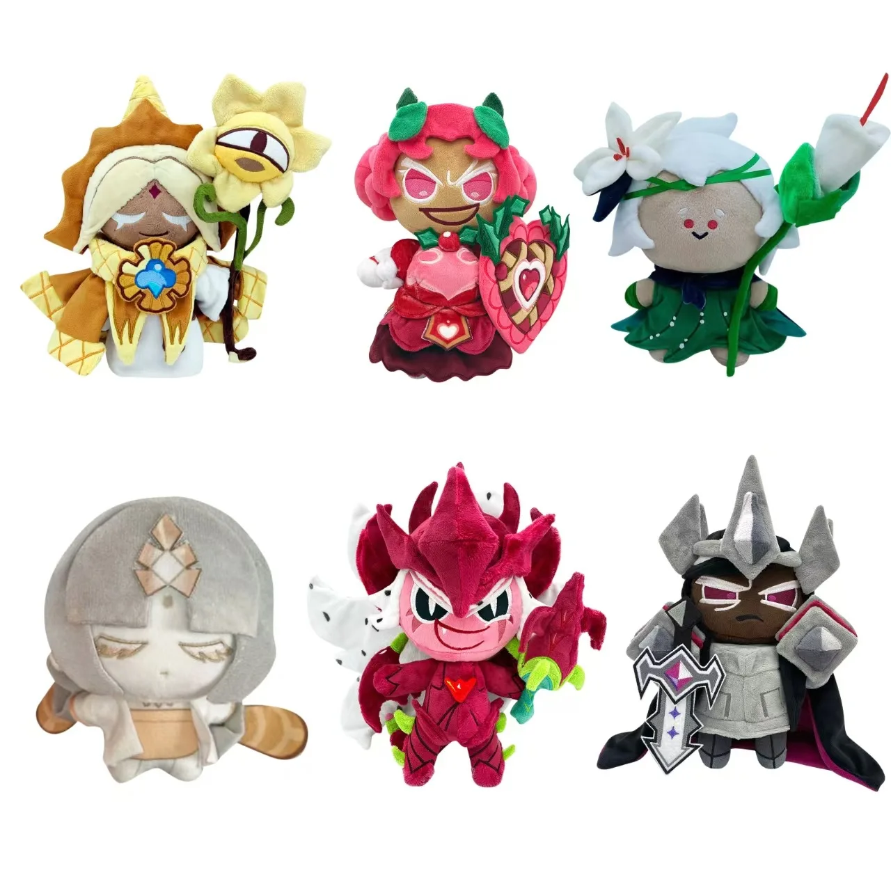 

Cookie Run Kingdom Плюшевая тень Milk Kingdom Pure Vanilla Cookie Toy Белая лилия Cookie Run Kingdom Плюшевая мерч-кукла