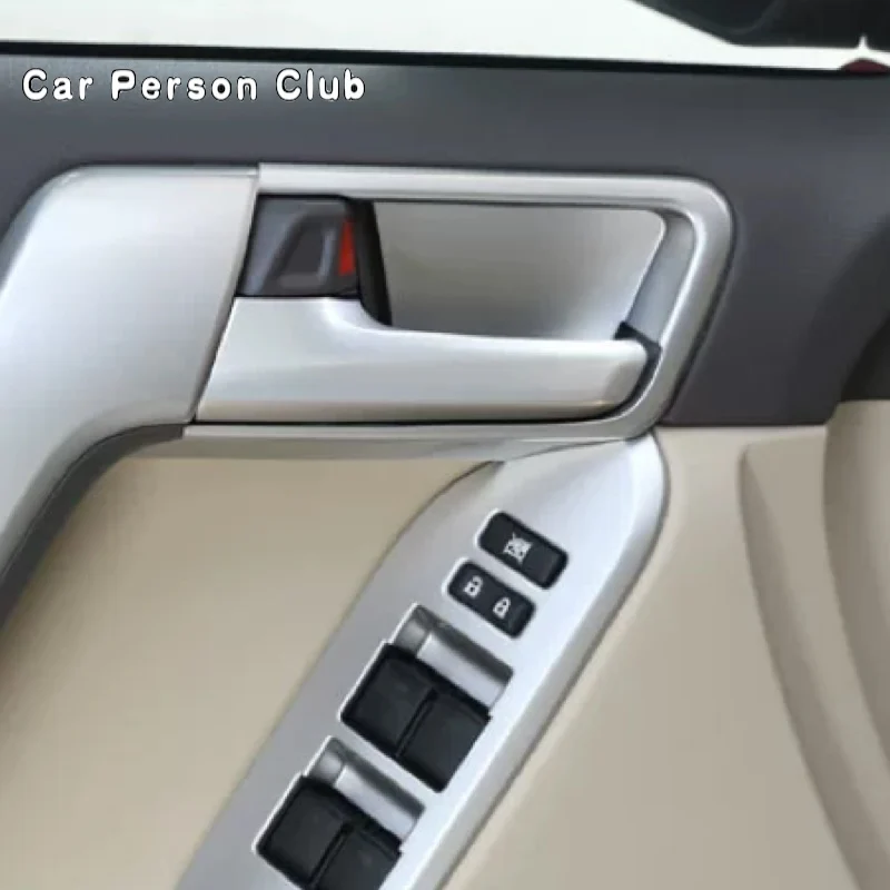For 2010-2023 Toyota LAND CRUISER PRADO FJ LC150 Interior Door Handle Bowl Frame Cover ABS Trims Car Moulding Accessories