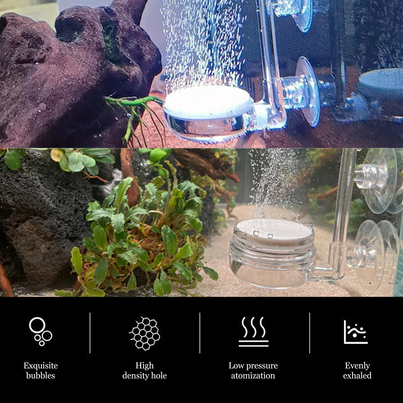 

1 set Bubble Tray Air Stone Diffuser for Fish Tank Aquariums Airstones Tanks Bubble Stones High Grade Plastic Oxygen Generator