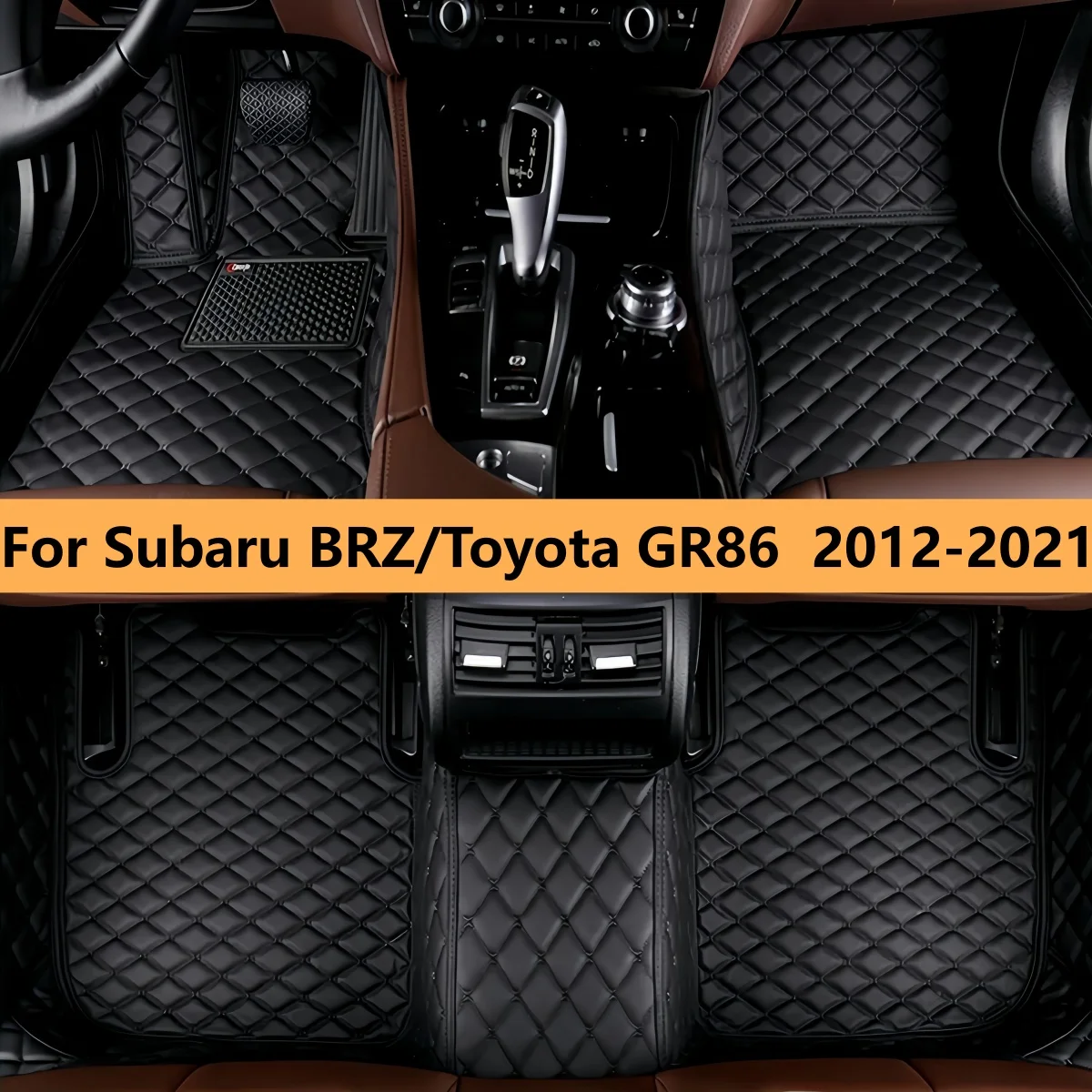 Full Set Car Floor Mats For Subaru BRZ/Toyota GR86 2012 2013 2014 2015 2016 2017 2018 2019 2020 2021 Auto Interior Accessories