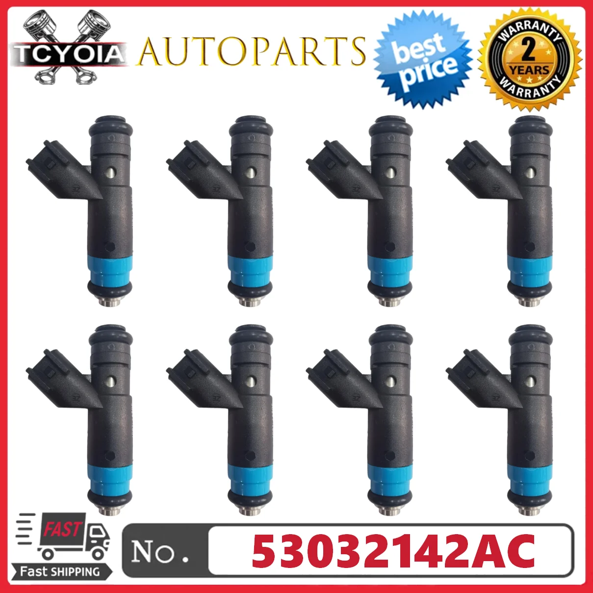 

8pcs/lot 53032142AC Fuel Injectors for 2003 Dodge Ram 1500 2500 3500 5.7L V8