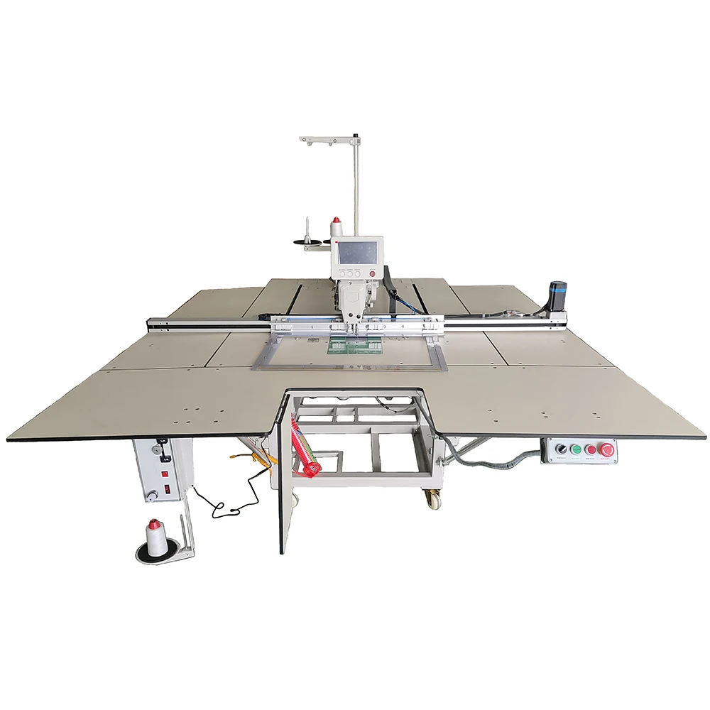 CNC Programmable Flat-Bed Template Sewing Machine Single Needle With Gear & Motor Core Large Sewing Area For Industrial Use