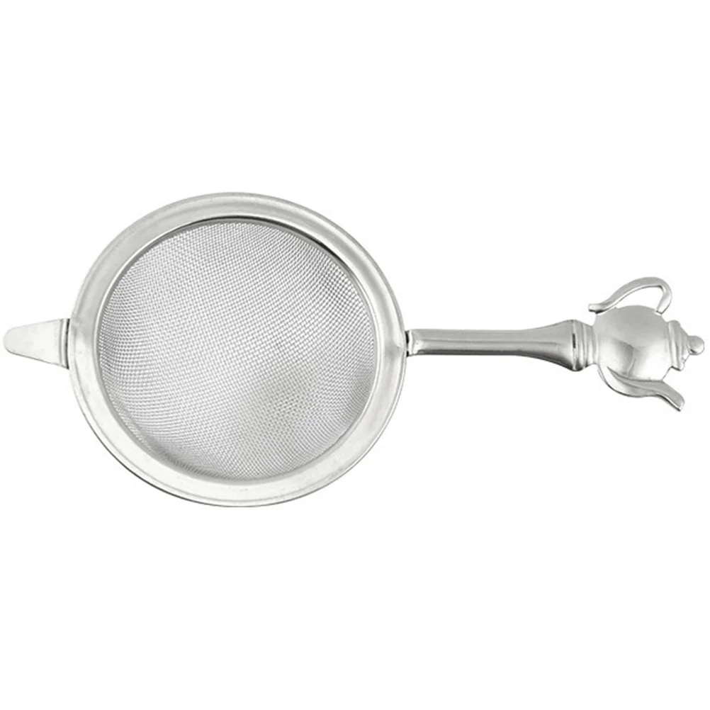 

Tea Leak Separator 6 5cm Strainer Handle Matcha Tea Filter Tool Stainless Steel Mesh Colander Home Office Portable Accessories