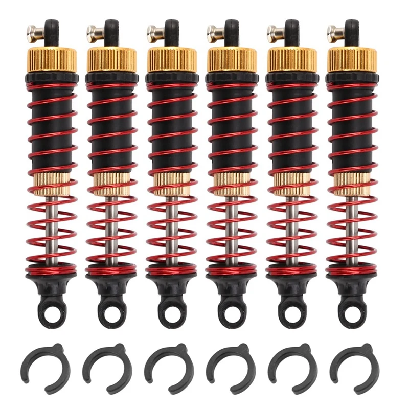 6Pcs Metal Front And Rear Shock Absorber -ZJ03 For LAEGENDARY Legend 1/10 RC Car Spare Parts Accessories