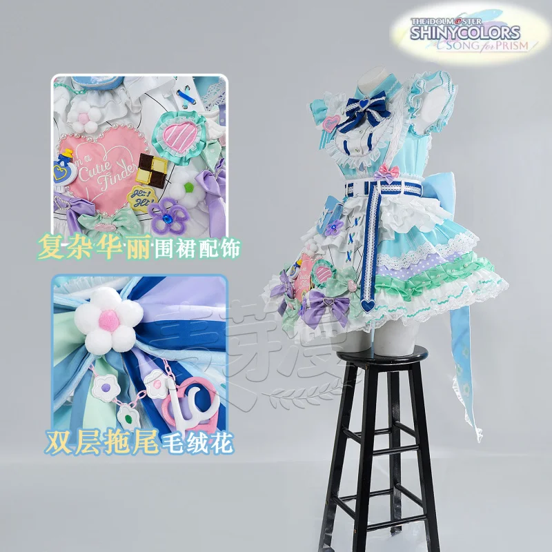 Mayuzumi Fuyuko コスプレ衣装アニメ THE IDOLM@STER SHINY COLORS ハロウィンカーニバルガールスイートロリータドレス小道具ウィッグ新しいセット