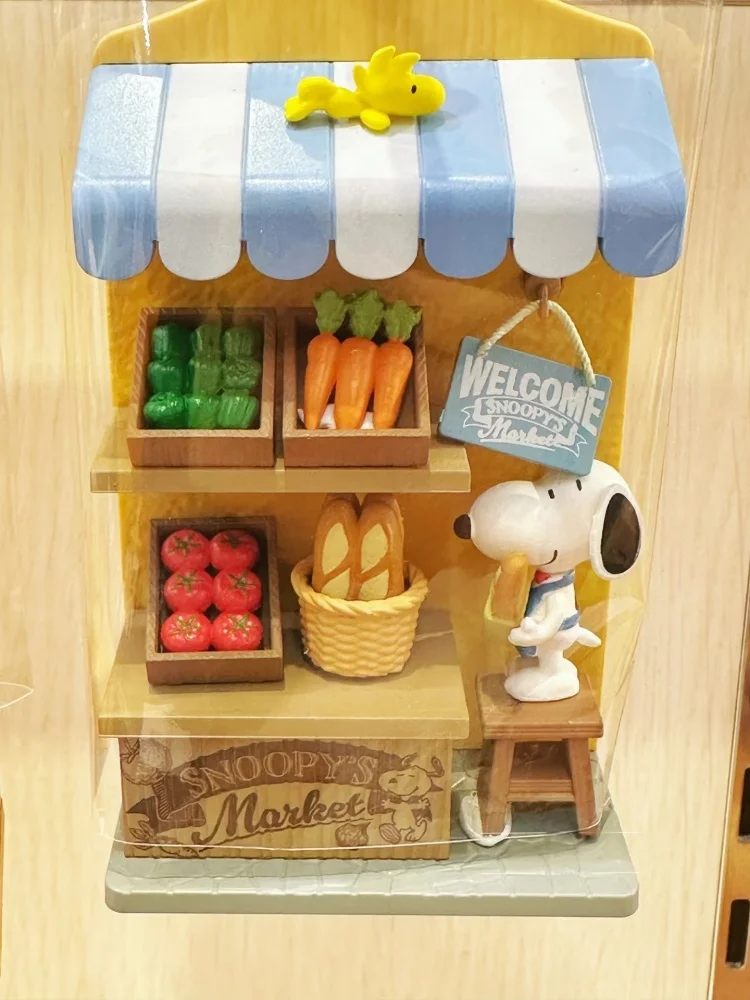 Re-ment Peanuts Snoopy Miniature Board Figures Cutting Board Style Life Scene Blind Box Collectible Wall Hanging Desktop Decor