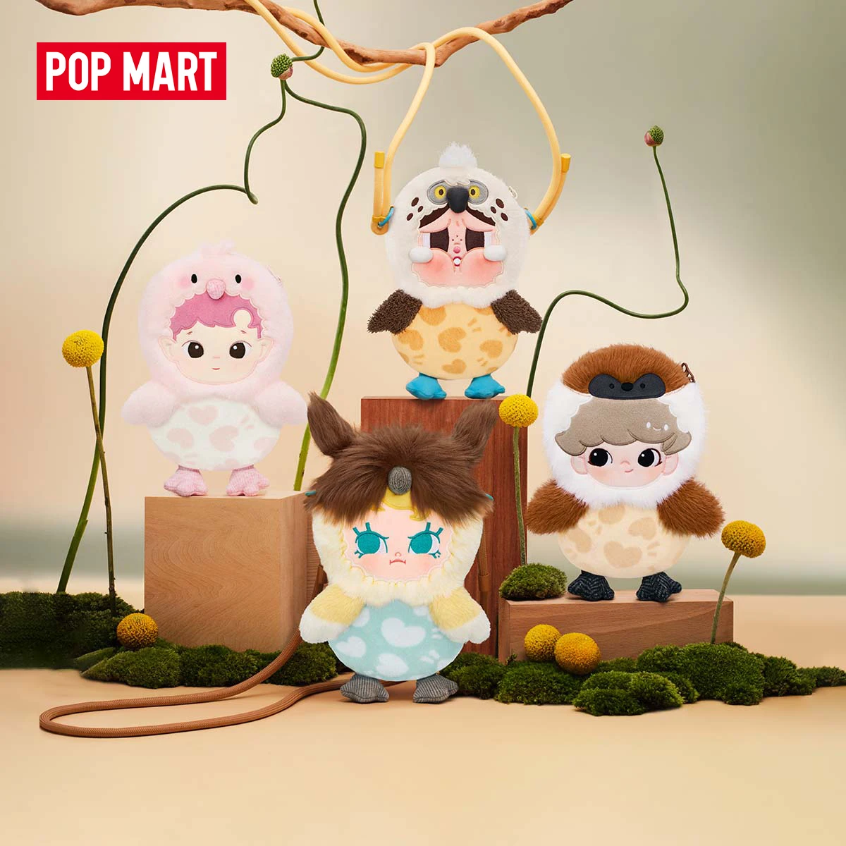 【EU】POP MART Dear Birds Serie-Mini-Tasche Blind Box 1/8 Stück POPMART BlindBox Niedliches Spielzeug Mystery Box