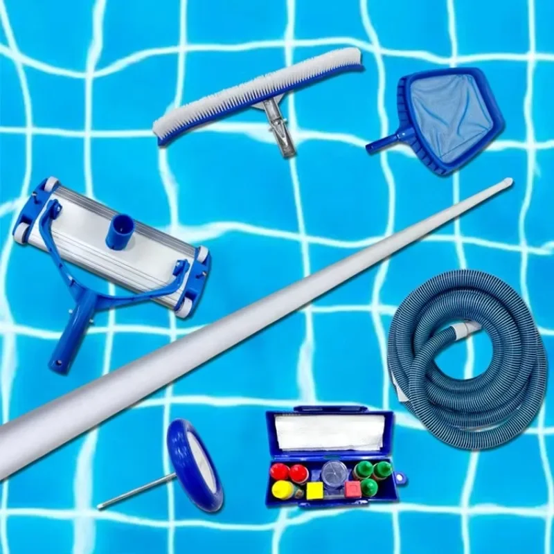 Outdoor Pool Maintenance Kit with ABS & Metal Tools-Durable & Eco-Friendly Full Set for Piscine Hors Sol Bazeni