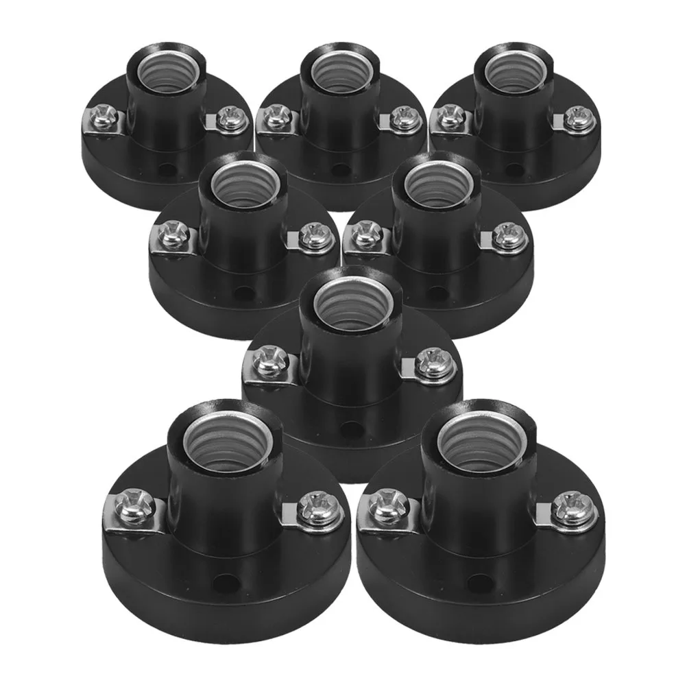 

8Pcs Mini Light Bulb Socket Plastic Base Screw Type Light Holder Lab Lamp Holder for Student Experiment DIY Lighting Accessories