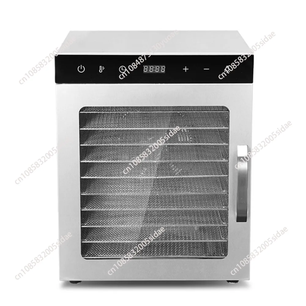 Food Dehydrator Machine, 10 Stainless Steel Trays Jerky Dehydrator, 800W Dehydrators, 194℉ Temp Control & Timer for Jerky, Herb