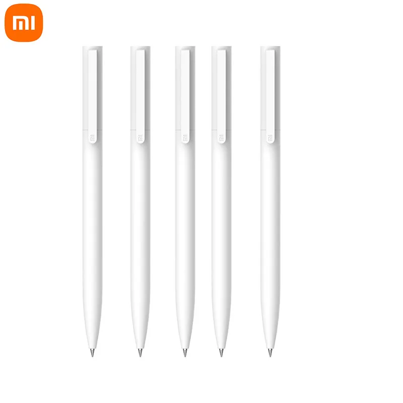 جديد شاومي Mijia 10 قطعة جل أقلام لا غطاء 0.5 مللي متر رصاصة القلم الأسود القلم الأبيض PREMEC السلس سويسرا الملء ميكوني اليابان الحبر الأسود