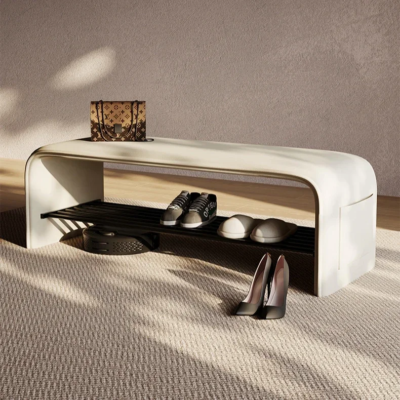 Entrance Hall Shoe Changing Bench Porch Shoe Cabinet Bench Integrated Entrance Shoe Changing Bench
