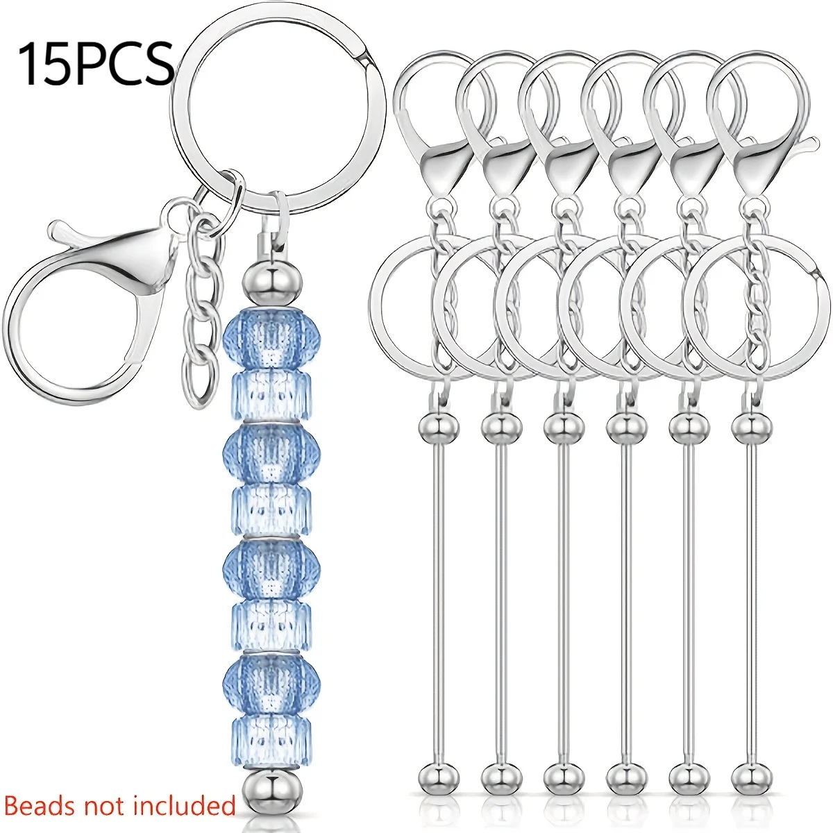 Multi-scene Hanging Backpack 15PCS Stainless Steel Decorative Key Ring Bulk Wholesale Daily Practical Accessory Car Affordable