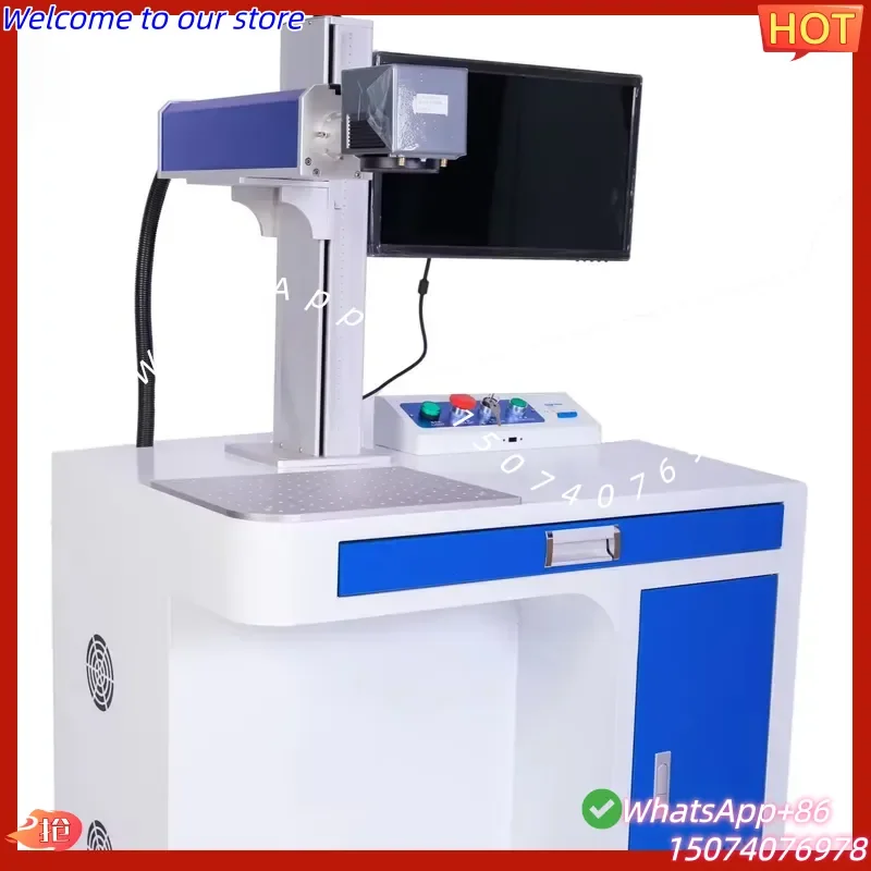2026 20W 30W 50W Fiber Marking Machine Portable Desktop Optic for Precision Engraving Supports AI Graphic Format