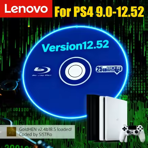 Lenovo For PS4 FW 9.0-12.52 Syste JB Disc Tool Mod Game Console Accessories Advanced Bootable CD For Firmware PS4 FW 9.0-12.52