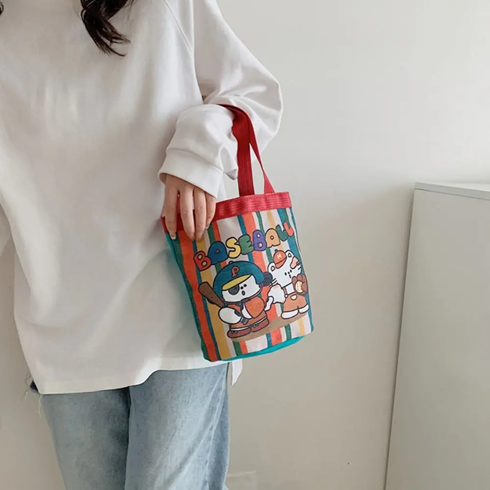 Wash Bags Animals Storage Bags Canvas Makeup Cosmetic Bags Cartoon Handbags Rabbit Korean Mummy Bags Women Tote Bags