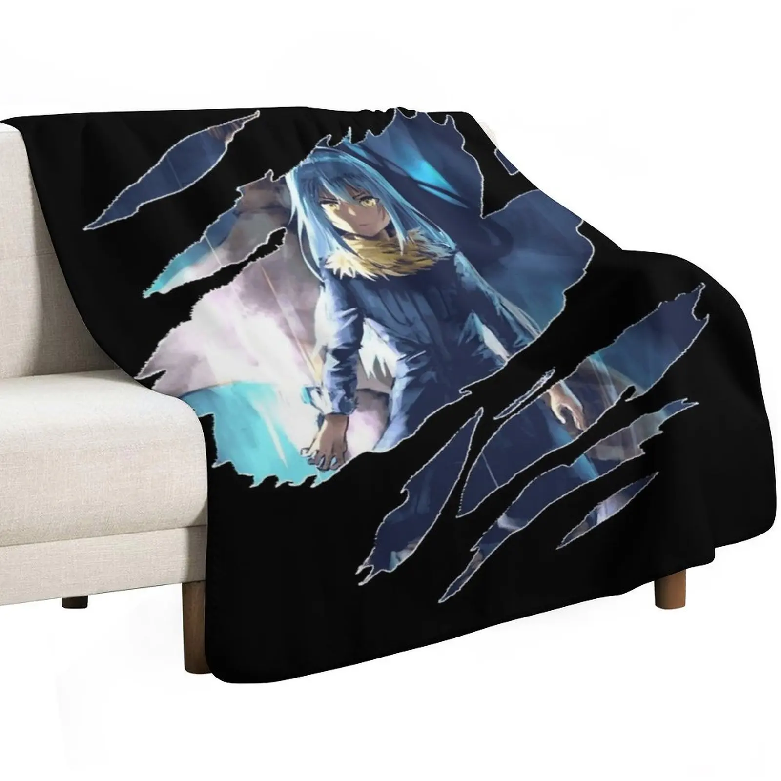 Anime Rimuru Tempest Classic Throw Blanket Decorative Sofa Soft Beds Single Vintage Retros Blankets