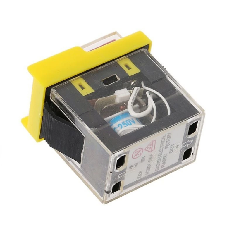 250V Electromagnetic Switches Waterproof Button Power-Off Protections Self-Locking Switches for KJD6 5E4