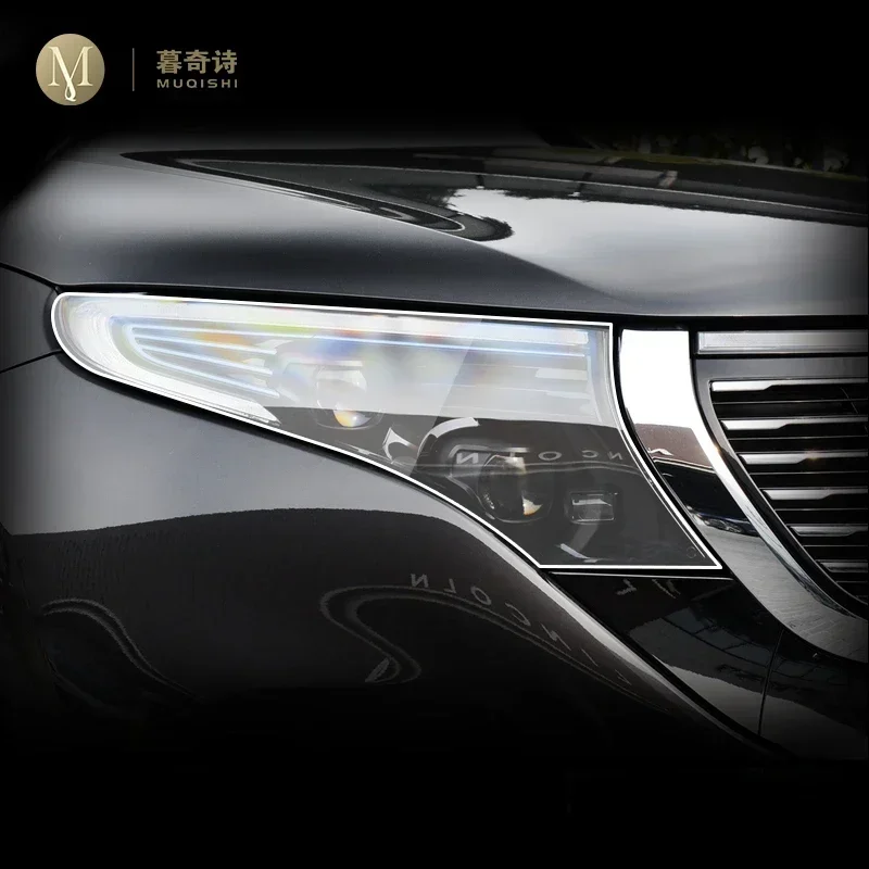 

Для Mercedes-Benz EQC 2020-2025 автомобильные внешние фары, защитная пленка из ТПУ от царапин, ремонтная пленка против царапин, аксессуары