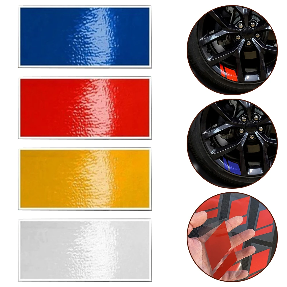 6PCS Reflective Car Wheel Rim Vinyl Decal Sticker Accessories For 18