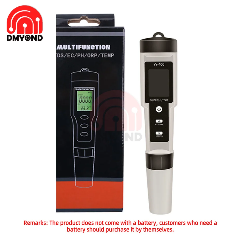 YY-400 for Hydrogen Ion Concentration Water Quality Test Pen PH/ORP/H2 and TEMP 4 in 1 Digital Drinking Water Meter