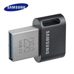 SAMSUNG Orijinal USB3.1 Flash Sürücü FIT Plus 128G 256G 512GB 400MB/s Yüksek Hızlı Mini Kalem Sürücü 64G 300MB/s'ye kadar okuma hızı