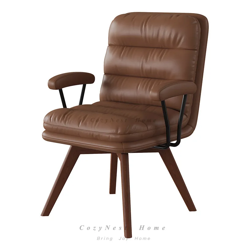 For computer chair home solid wood comfortable sedentary study desk study bedroom makeup chair dormitory back chair