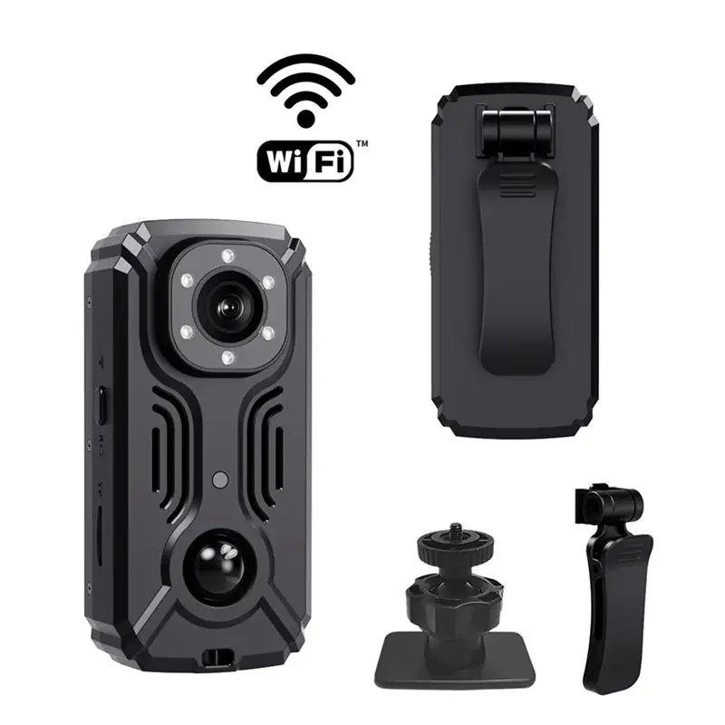 N35R-MD37-2K Hotspot Wifi Mini Camera IR-CUT Night Vision DVR Miniature Camcorder Pocket Body Cam PIR Bike Cameras Sports DV