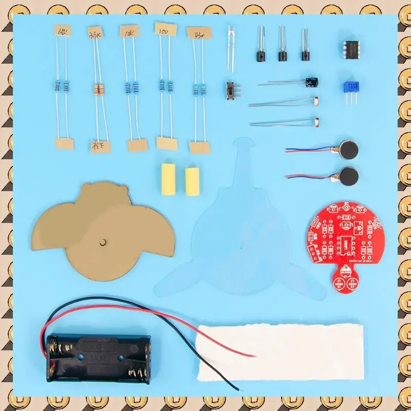 Светочувствительный робот Firefly, электронное обучение, набор «сделай сам», мини-робот, хвост, дыхательный свет