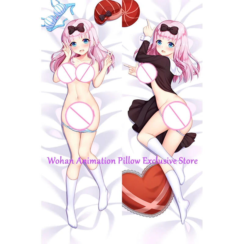 

Dakimakura Anime Pillow Cover Chika Fujiwara Double Sided Print 2-Side Print Pillowcase Body Decoration