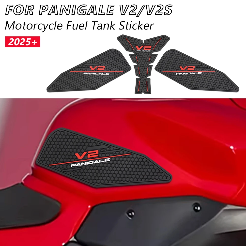 

Fuel Tank Sticker Motorcycle Accessories Protector Side Leg Traction Pads Gel For Ducati Panigale V2 S 2025 2026 PANIGALE v2s v2