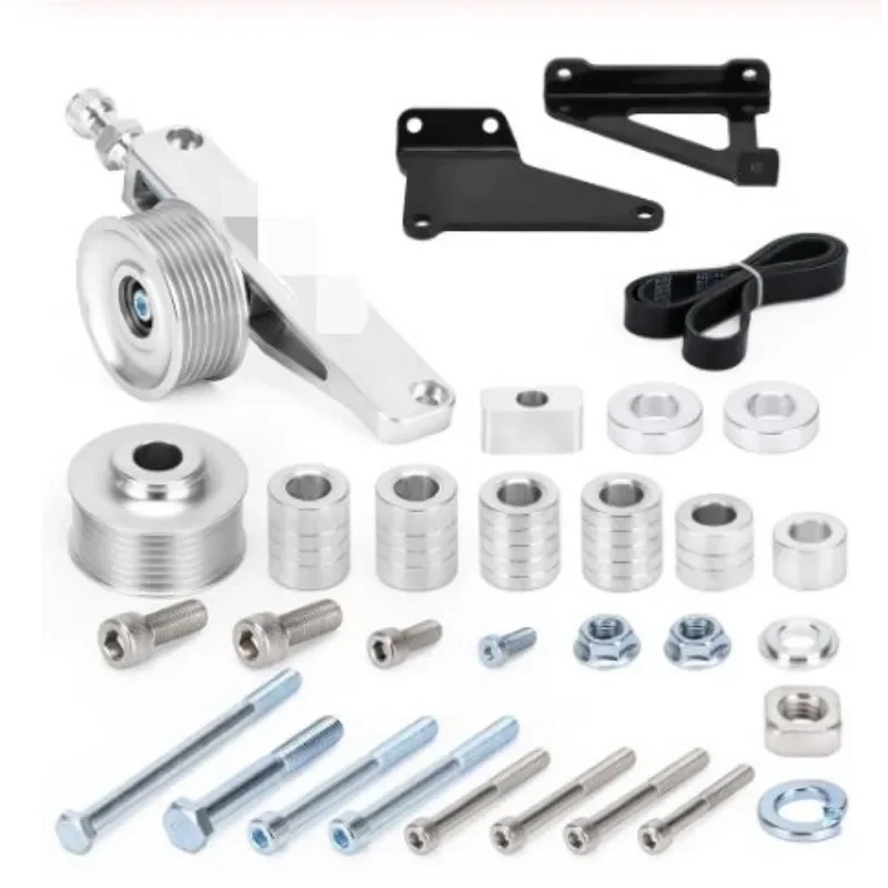 Retrofit Remove Steering Pulley Replacement Bracket Kit for Honda Civic K20 K24 Engine