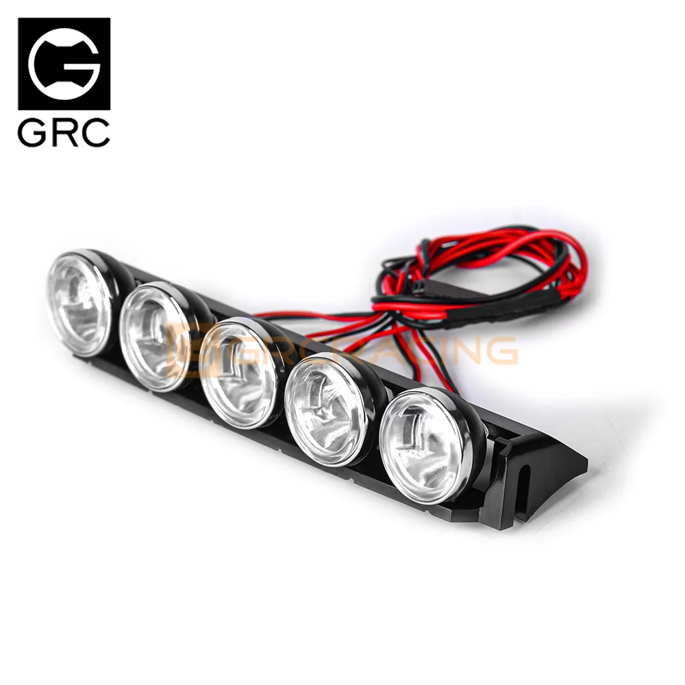 LED Roof Spotlights Off-road Lights for 1/10 RC Crawler Car Traxxas TRX4 New Bronco Blazer AXIAL SCX10 Cherokee Wrangler Parts