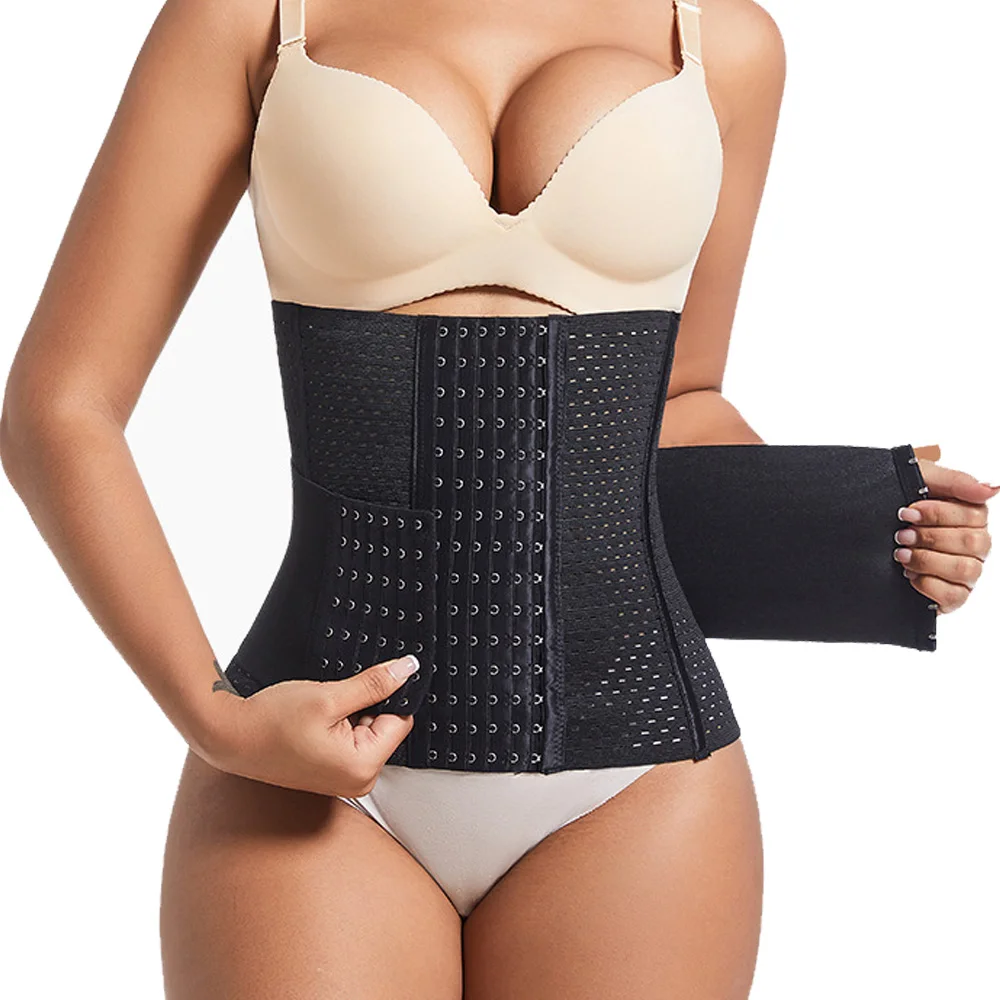 Body Shaper Waist Trainer Belt Women High Compression Slimming Belt for Abdomen Control Hooks Design Waist Cinchers