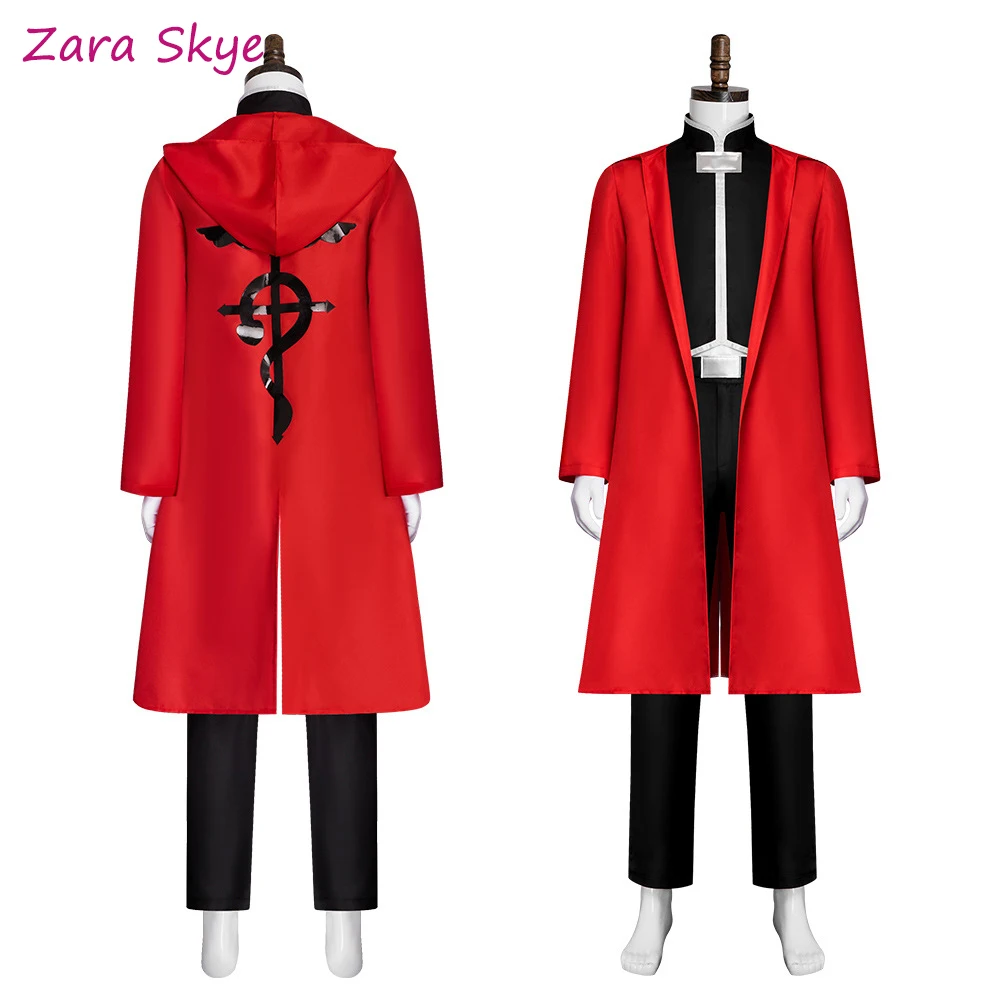 Fullmetal Alchemist Alastor cosplay Anime costumes Edward Elric  aldult disfraz Coat Top pants  Anime Halloween Party Suit stage