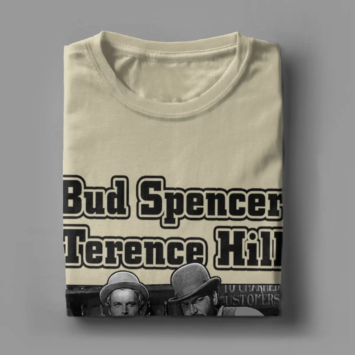 Humorous Bud Spencer Und Terence Hill T-Shirts for Men Round Collar Cotton T Shirts Short Sleeve Tee Shirt Plus Size Clothes